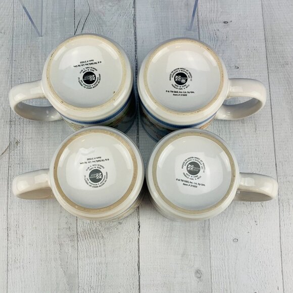 Vintage Houston Harvest RAGGEDY ANN & ANDY Large 16oz Ceramic Mugs Cups Set of 4 - Picture 6 of 8